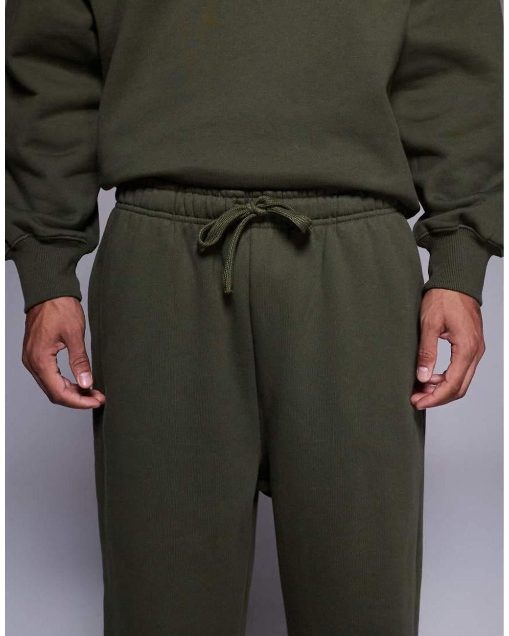 ASOS Gray Premium Heavyweight Cuffed Jogger for men