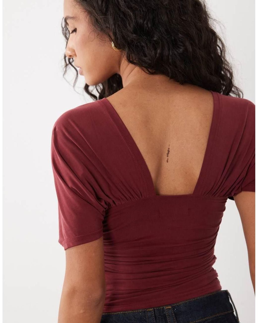 Motel Red Vernia Batwing Cupro