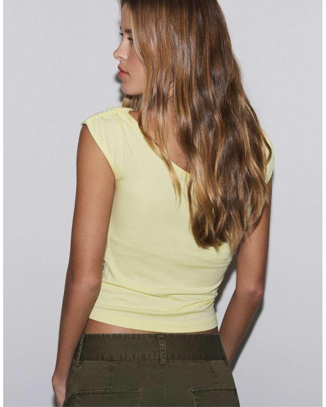 Stradivarius Green Multi-position Sleeveless Top