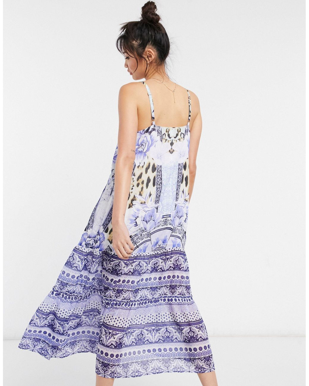 Floral Cami Maxi Beach Dress 