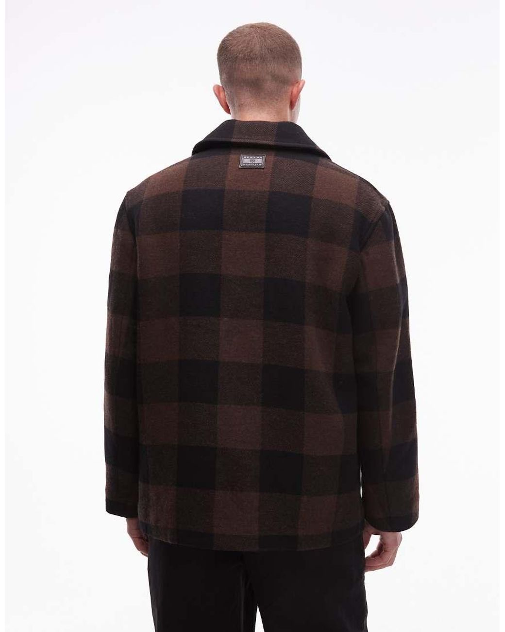 Tommy Hilfiger Black Short Wool Jacket for men