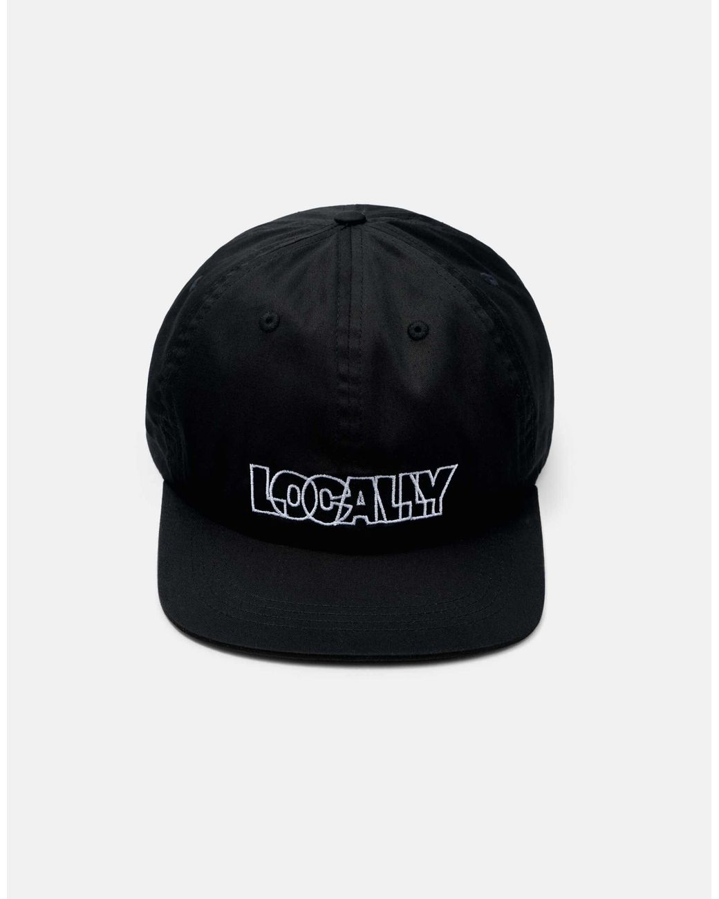 Pull&Bear Lokal bestickte stwd-cap in Black für Herren