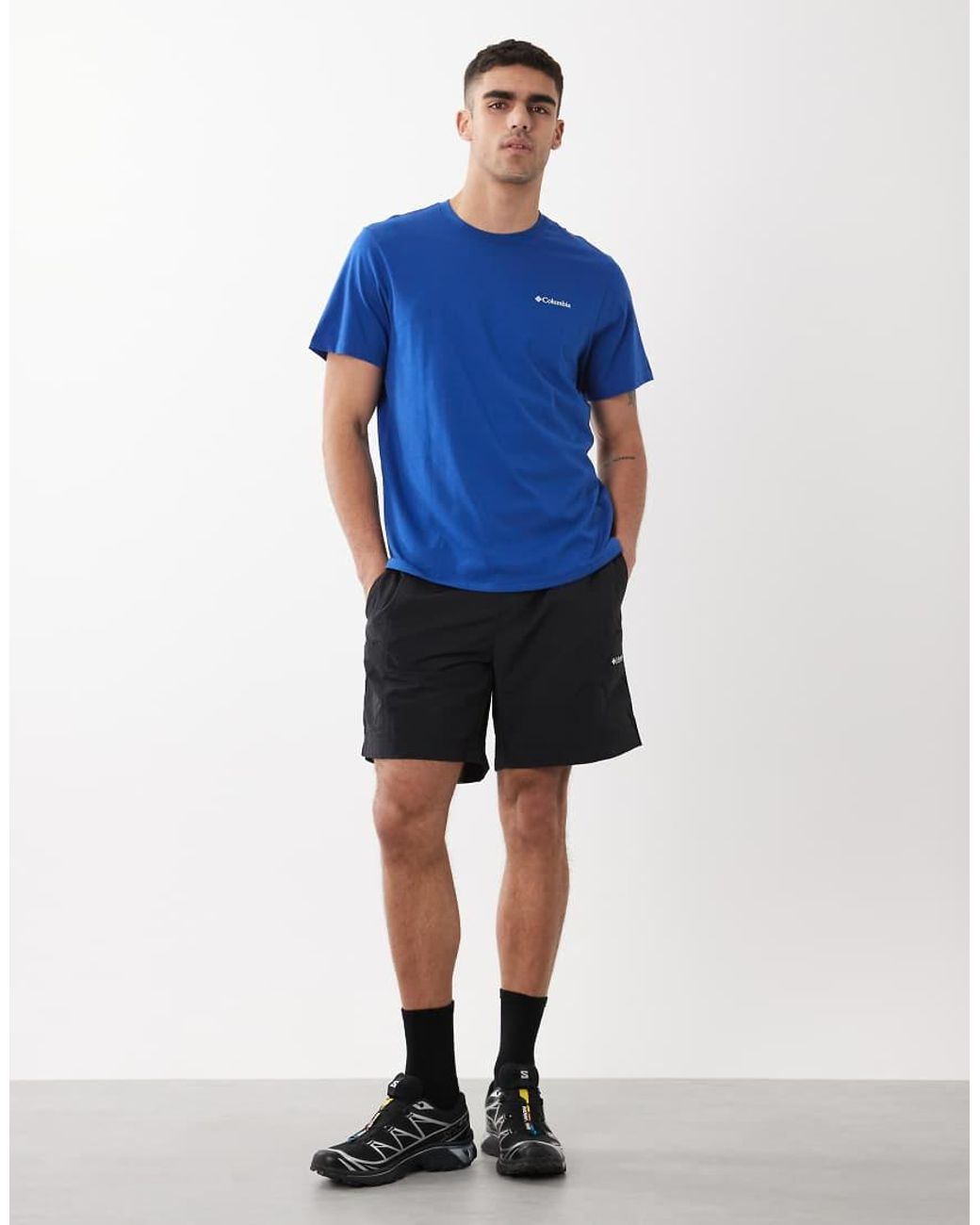 Columbia Blue Csc Outdoor Back Graphic T-shirt for men