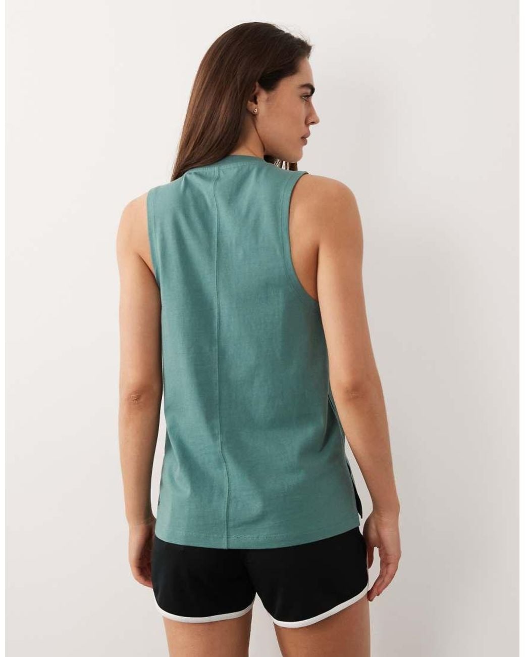 4505 Green Icon Cotton Drop Armhole Vest With Quick Dry Finish