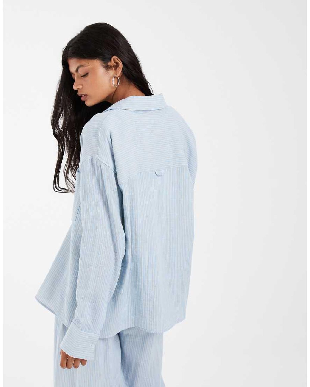 ASOS White Oversized Shirt Co-ord
