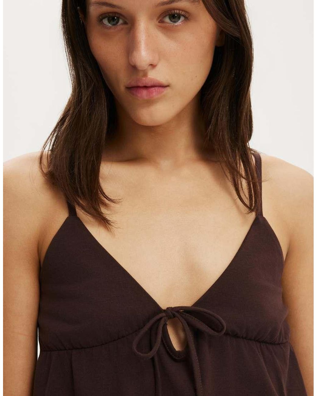 Cotton On Brown Babydoll Cami