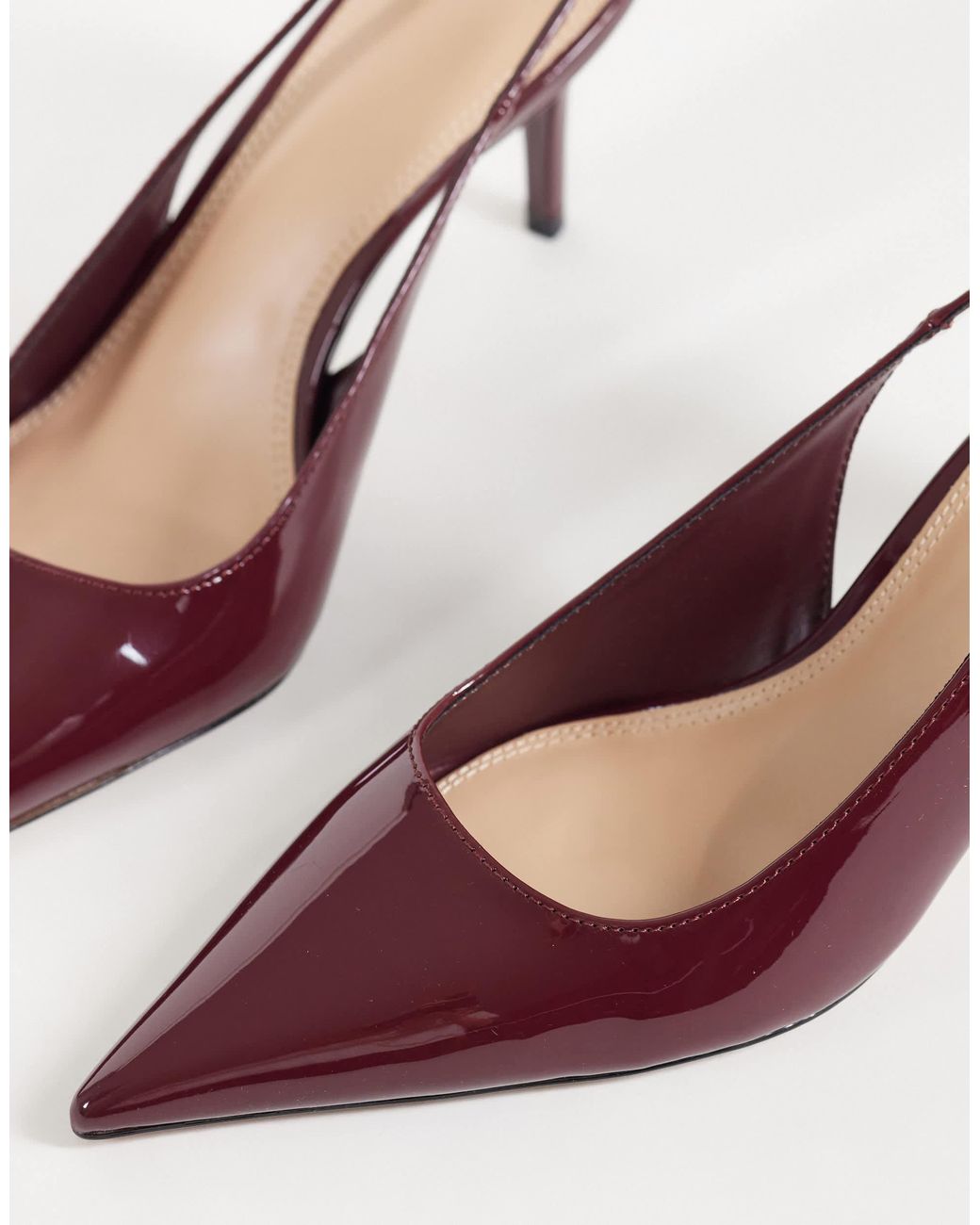 Mango Purple Slingback mit absatz