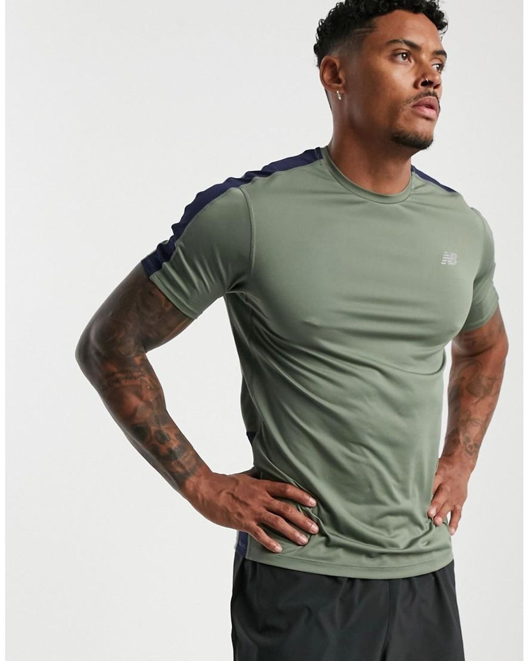 granero Litoral Adelantar New Balance Running Accelerate T-shirt In Green for Men | Lyst UK