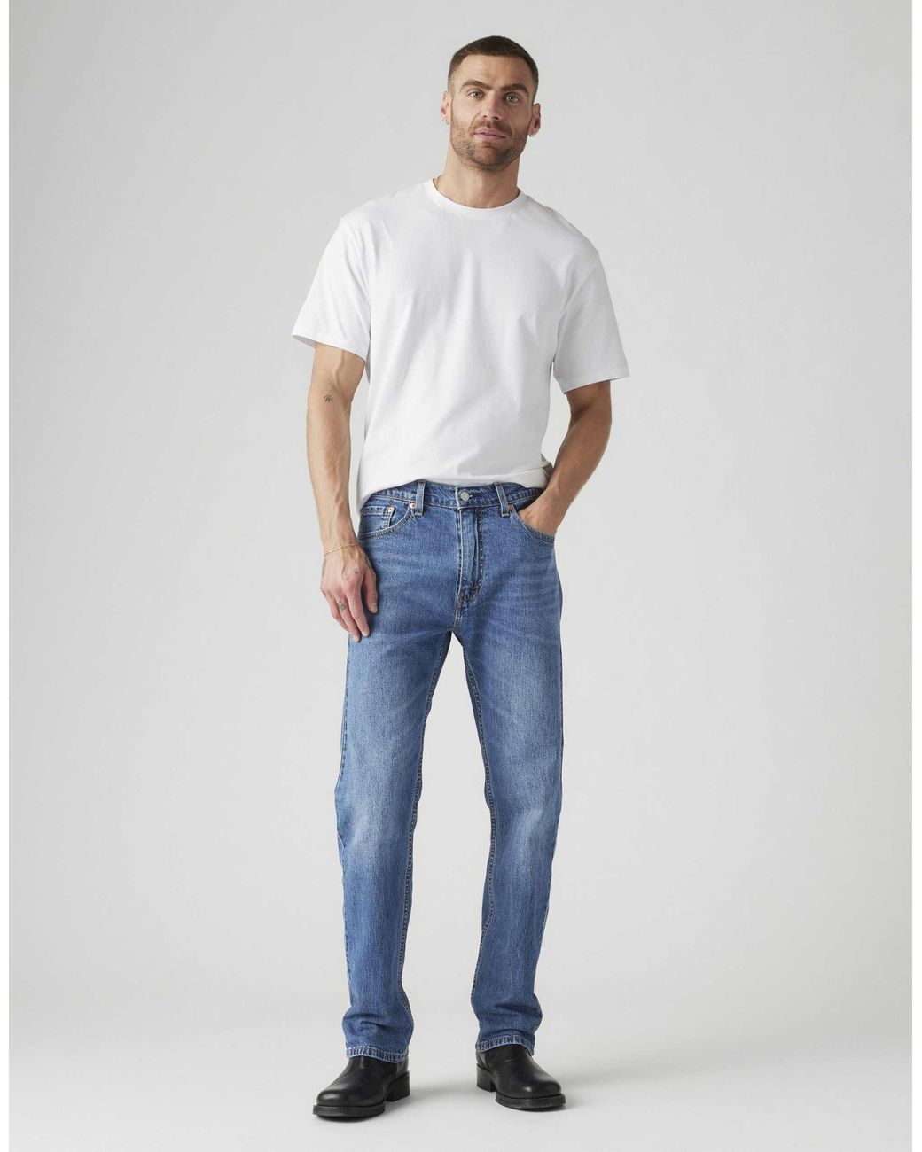 505 coupe regular moyen Levi's pour homme en coloris Blue