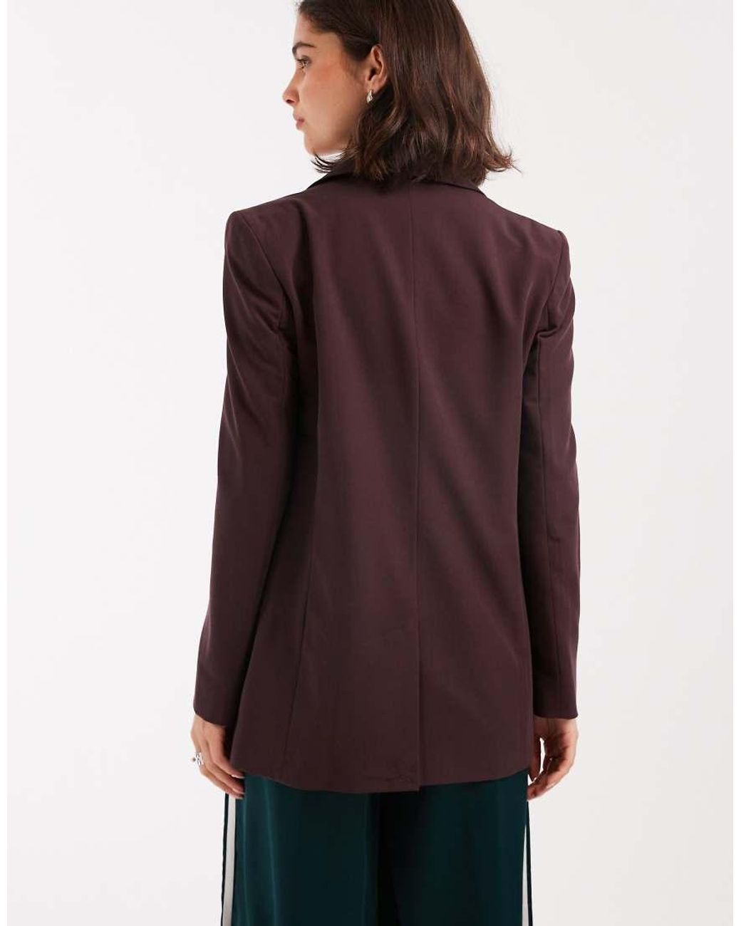 Miss Selfridge Purple Cinched Blazer