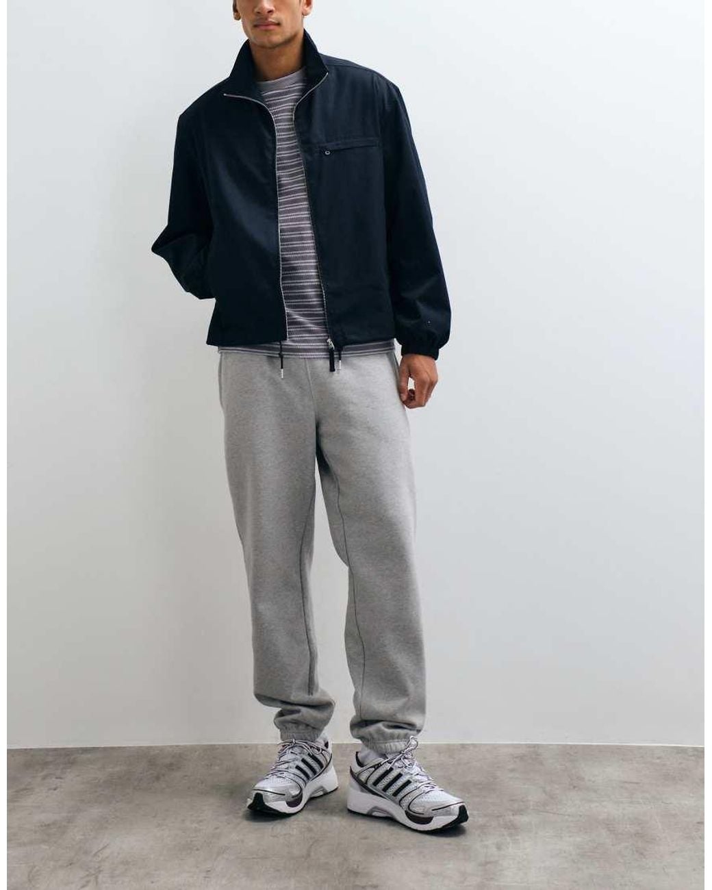 Adidas Originals Blue Essential Cuffed Joggers for men