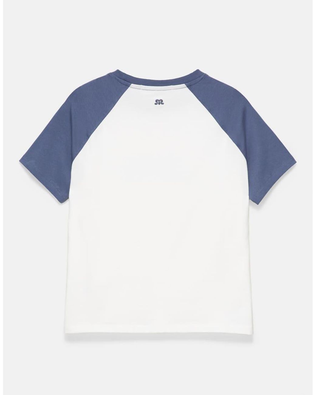 Pull&Bear Blue Raglan Sleeve Slogan T-shirt