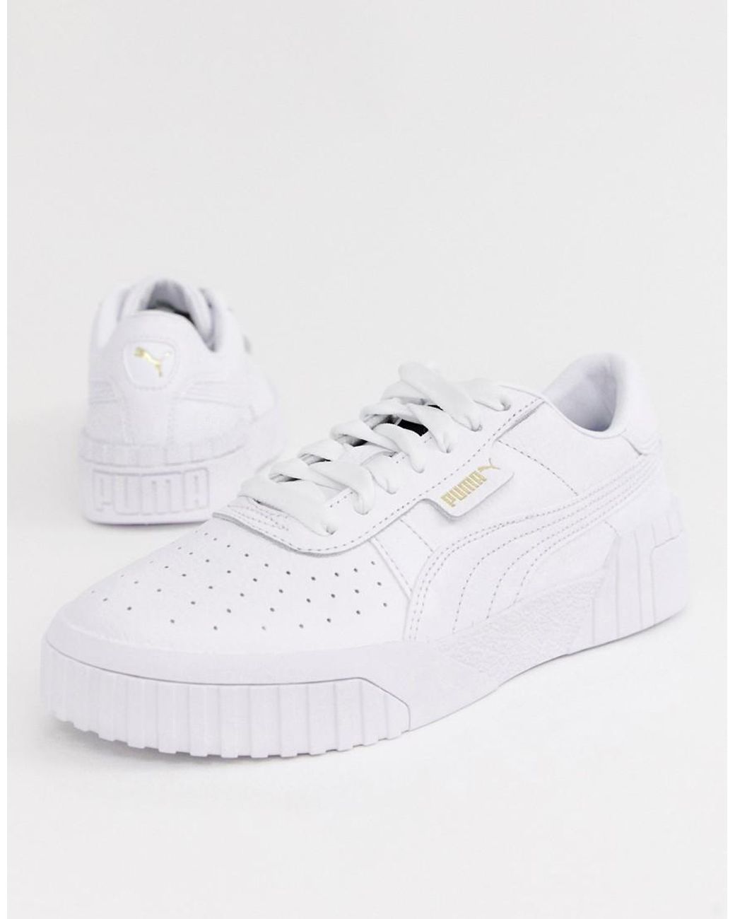 puma cali blanche vernis
