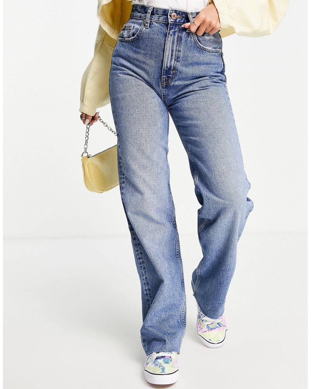 Pull\u0026Bear Denim Straight Leg Dad Jean 