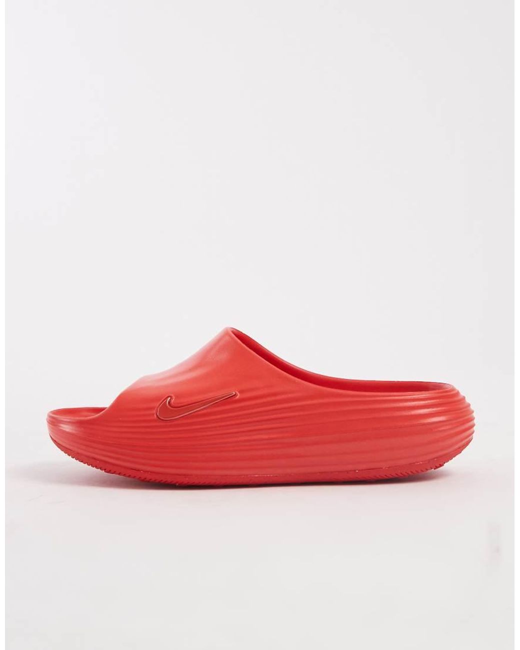 Nike Red Reactx Sliders for men