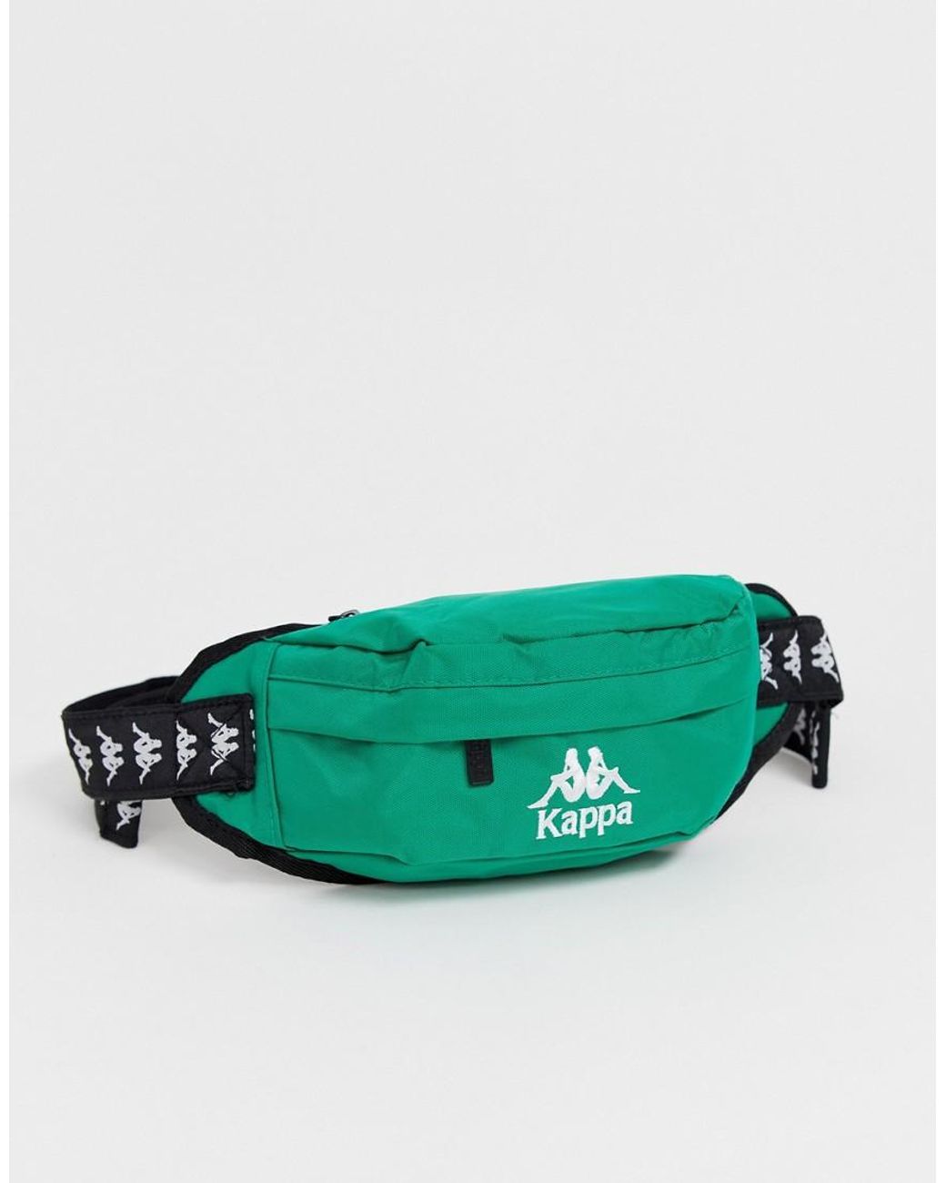 Kappa Authentic Anais Logo Strap Bumbag In Contrast Green | Lyst Australia