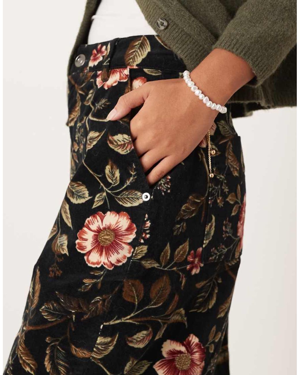 ASOS Green Asos Design Petite Barrel Leg Trousers
