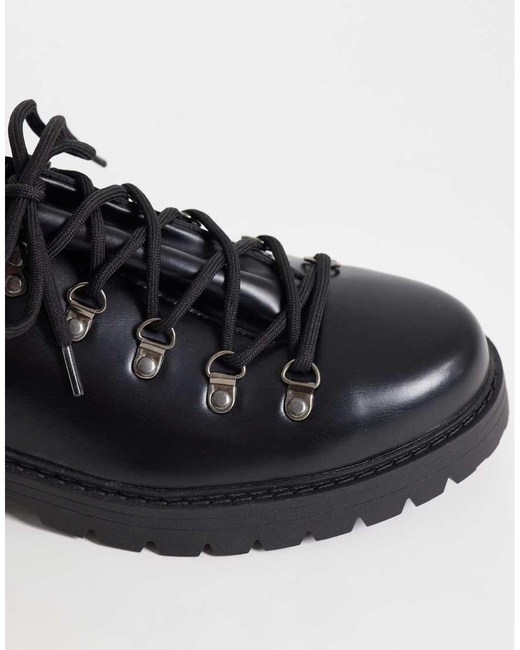 SEQWL Black Gaston Low Hiking Boots for men