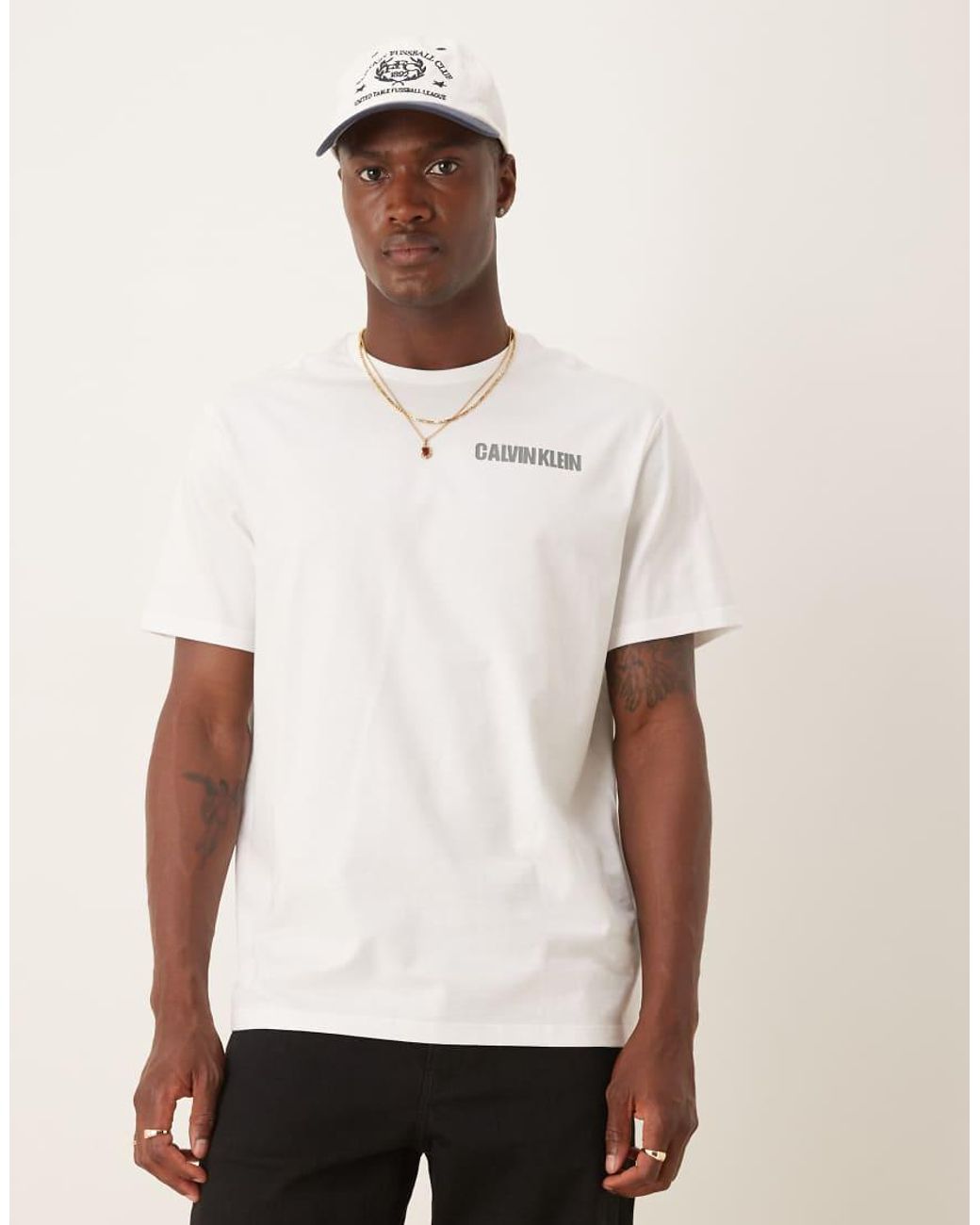 Calvin Klein Natural 3d Box Back Print T-shirt for men