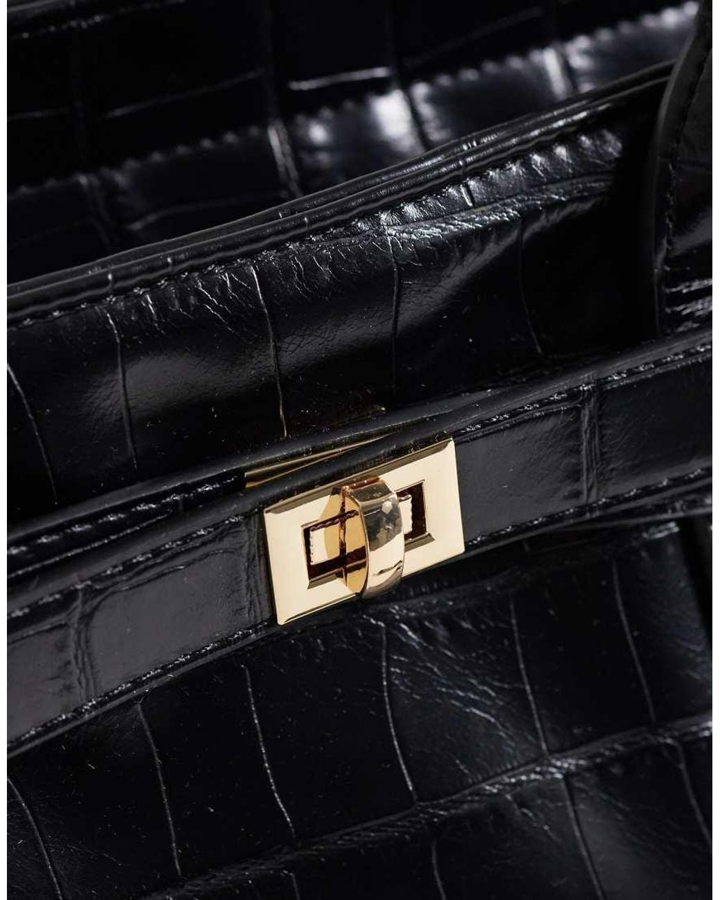 ASOS Black Structured Tote Bag