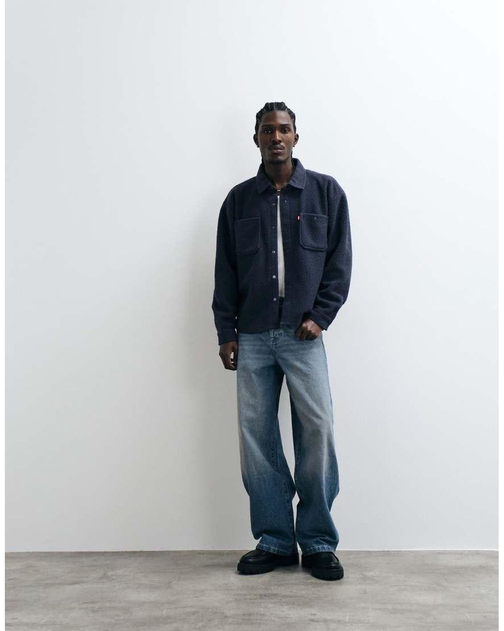 Levi's Blue Borg Shirt for men