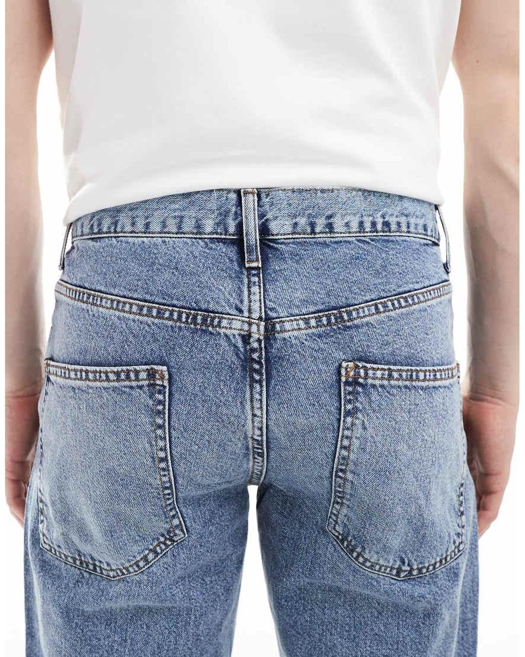 ASOS Blue Tapered Jeans for men