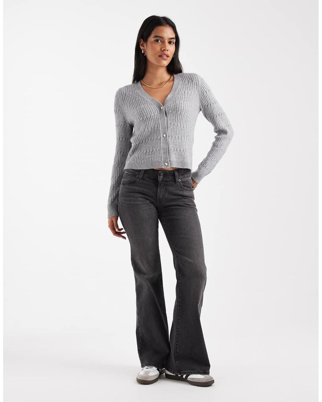 ONLY Vest Met V-Hals in het Gray