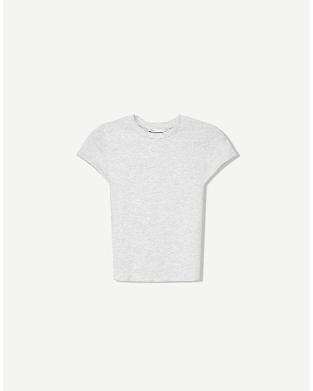 Bershka White Baby Tee