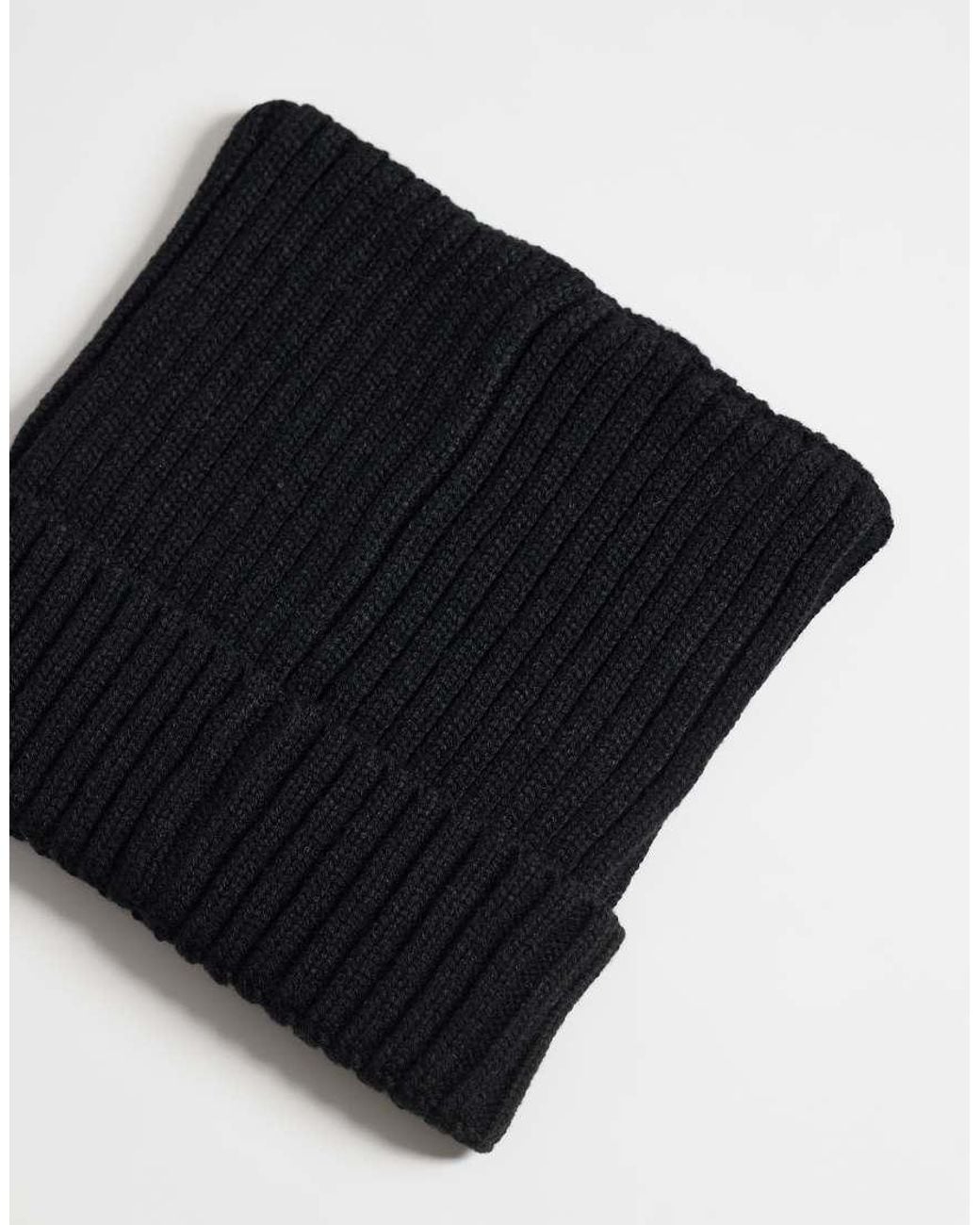 Berretto A Forma Squadrata di ASOS in Black da Uomo