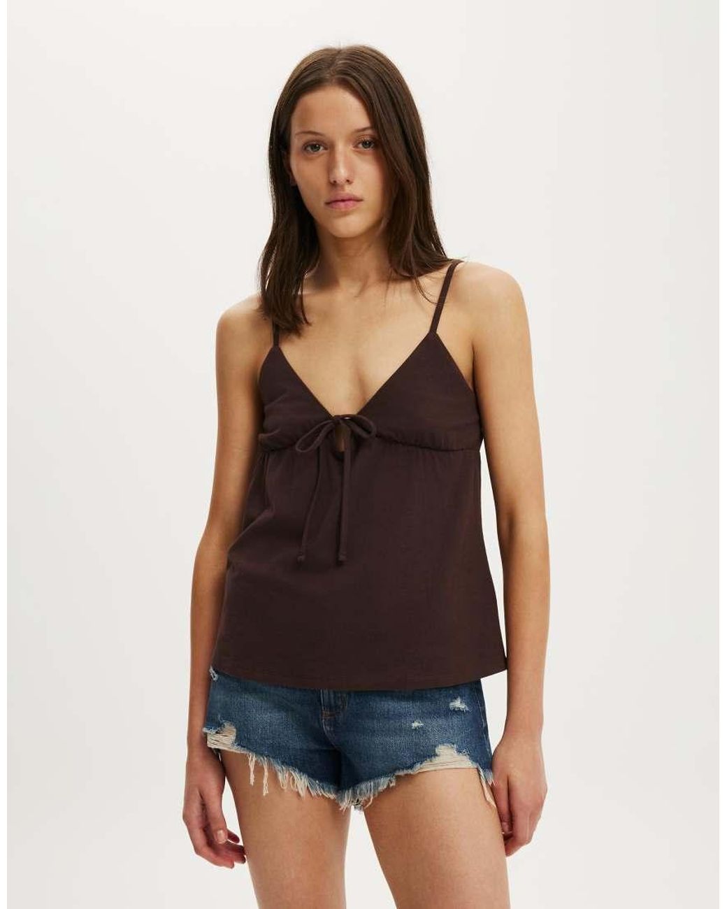 Cotton On Brown Babydoll Cami