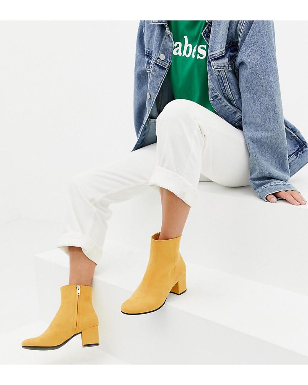 Ankle boots hotsell yellow