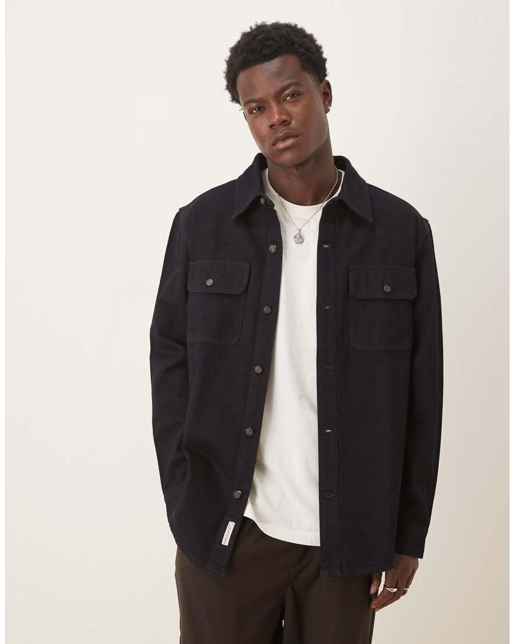 Calvin Klein Black Long Overshirt for men