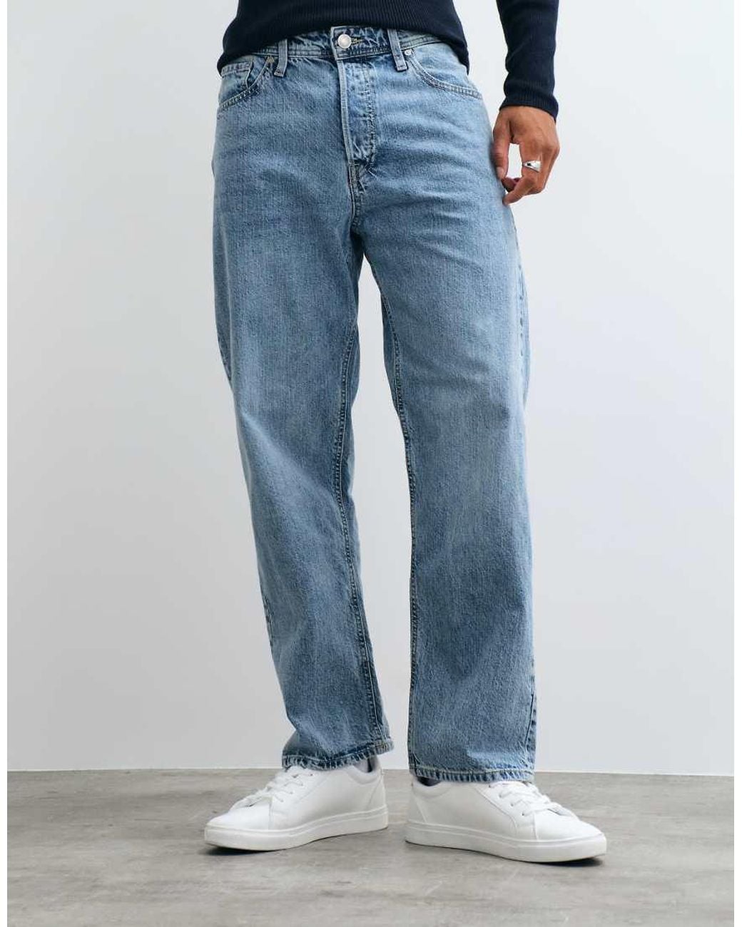 Jack & Jones Blue Eddie Loose Fit Jeans for men