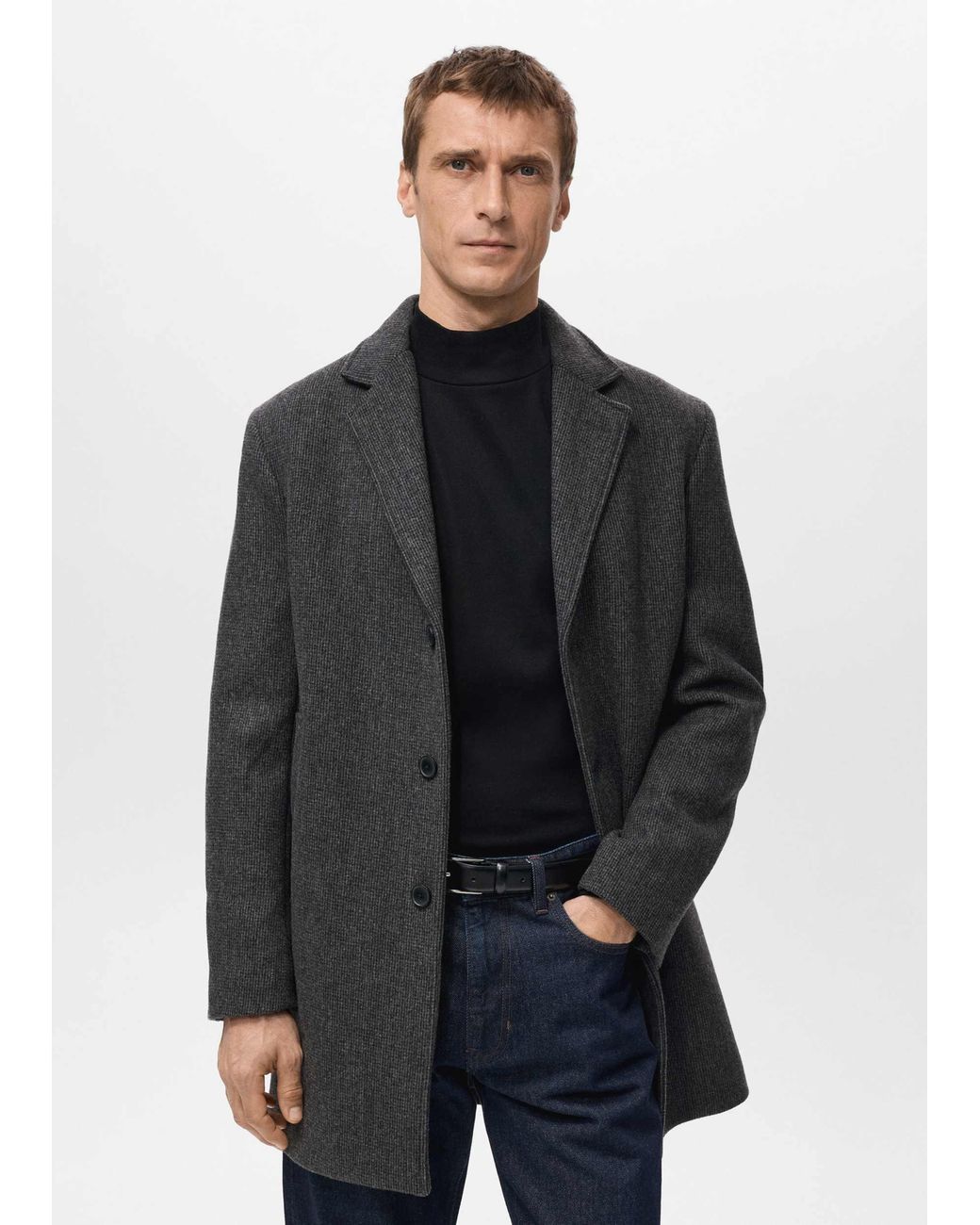 Mango Brown Tailored Jacket for men