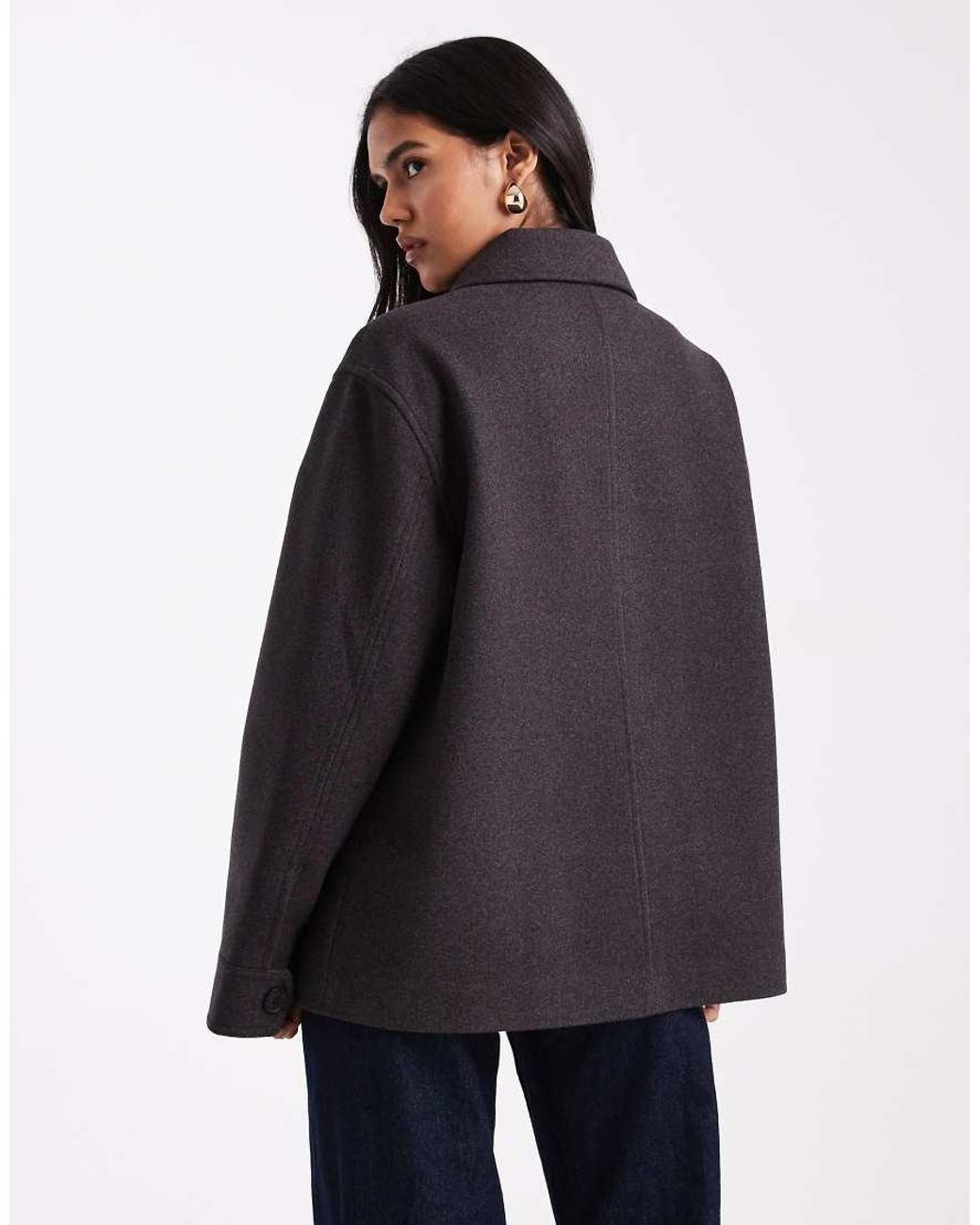 ASOS Blue Top Collar Harrington Jacket