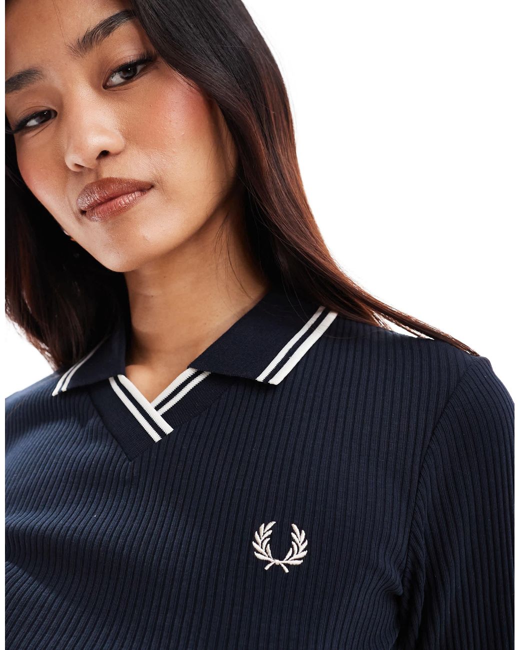 fred-perry-Navy-Long-Sleeve-