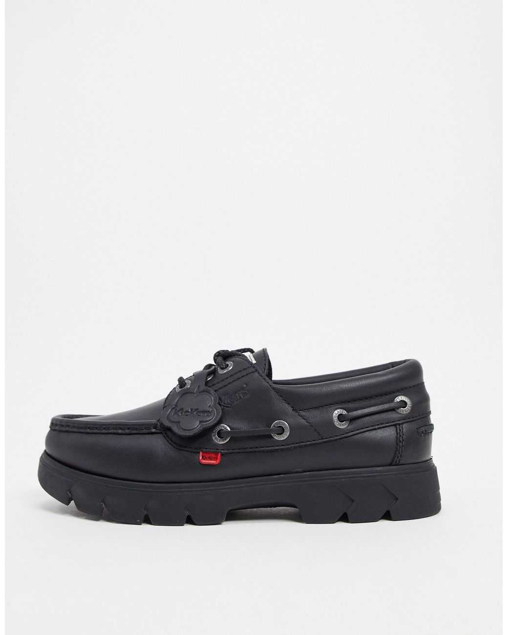 kickers lennon boat shoe brown