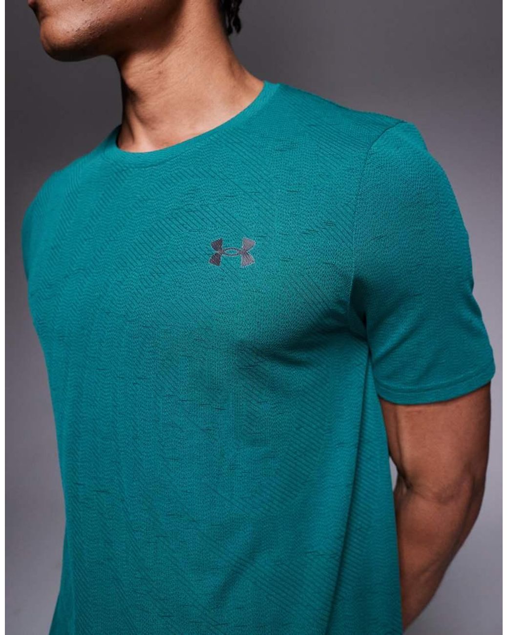 Under Armour Green Vanish Seamless Novelty Short Sleeve T-shirt for men