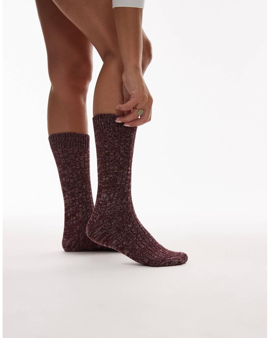 ASOS Brown Knit Socks