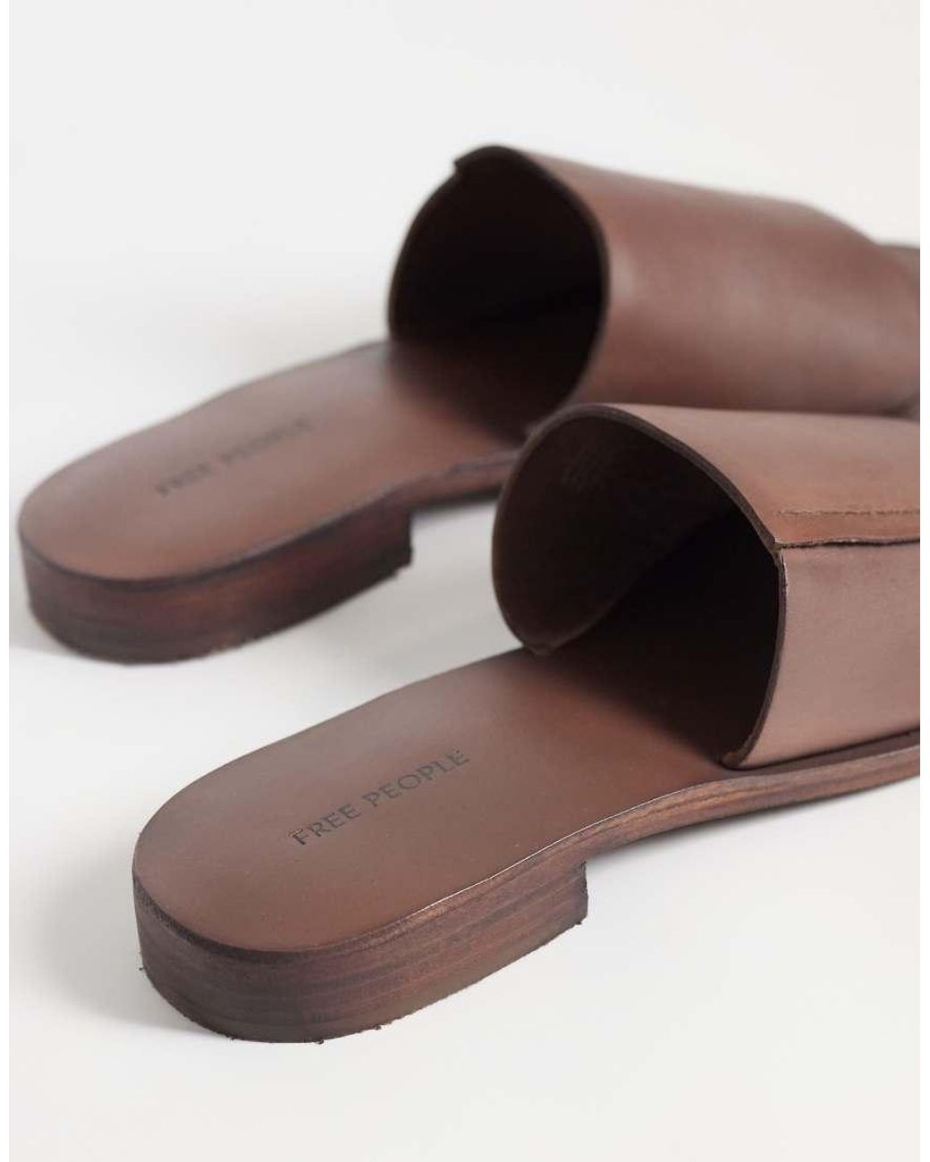 Free People Brown Verona Slide Sandal
