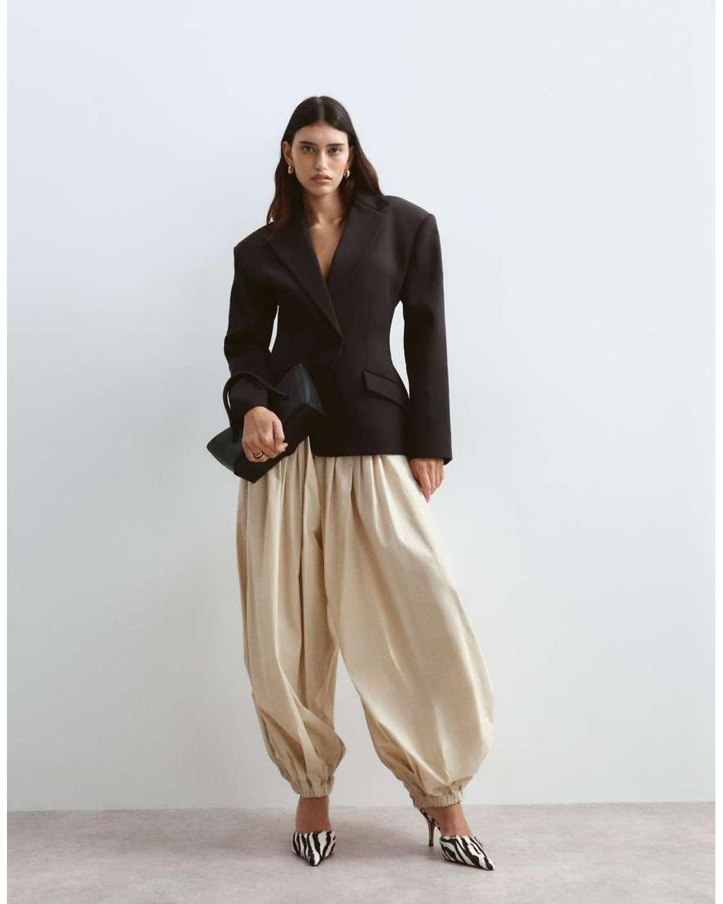 ARRANGE Black Premium Tailored Blazer With Cinched Waist