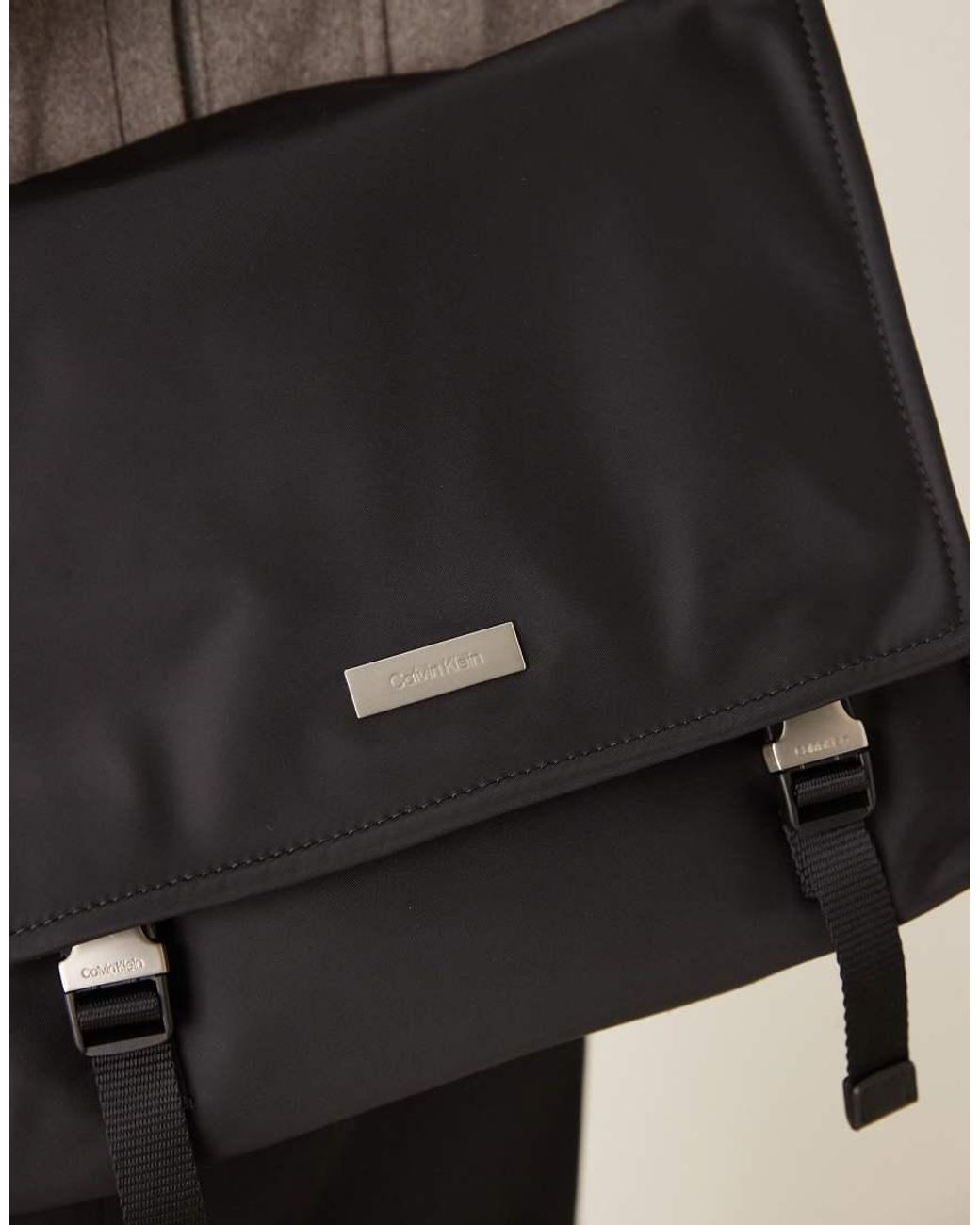 Calvin Klein Natural Nylon Buckle Cross Body Bag for men
