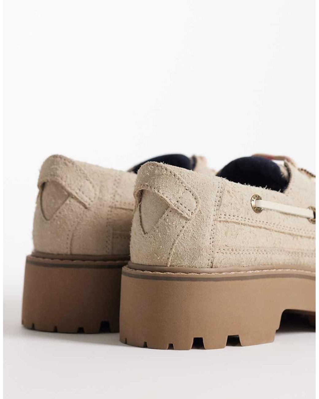 Tommy Hilfiger Natural Archive Real Suede Boat Shoes