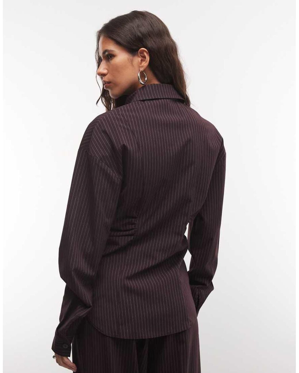 Collusion Blue Oversized Cinched Shirt