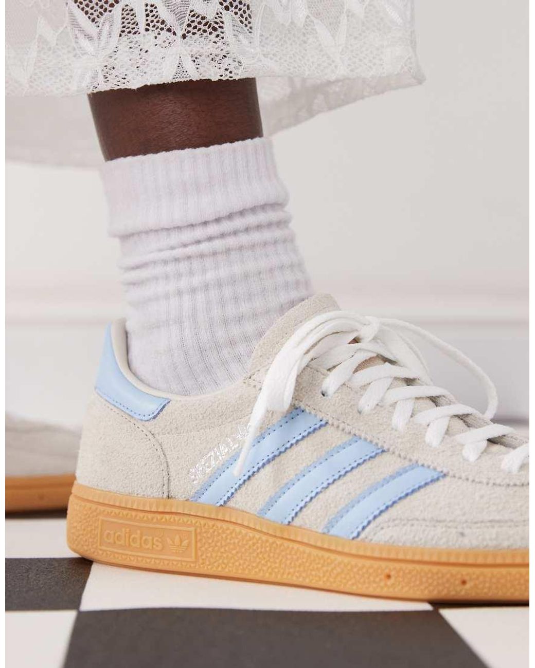 Adidas Originals White Handball Spezial Trainers for men