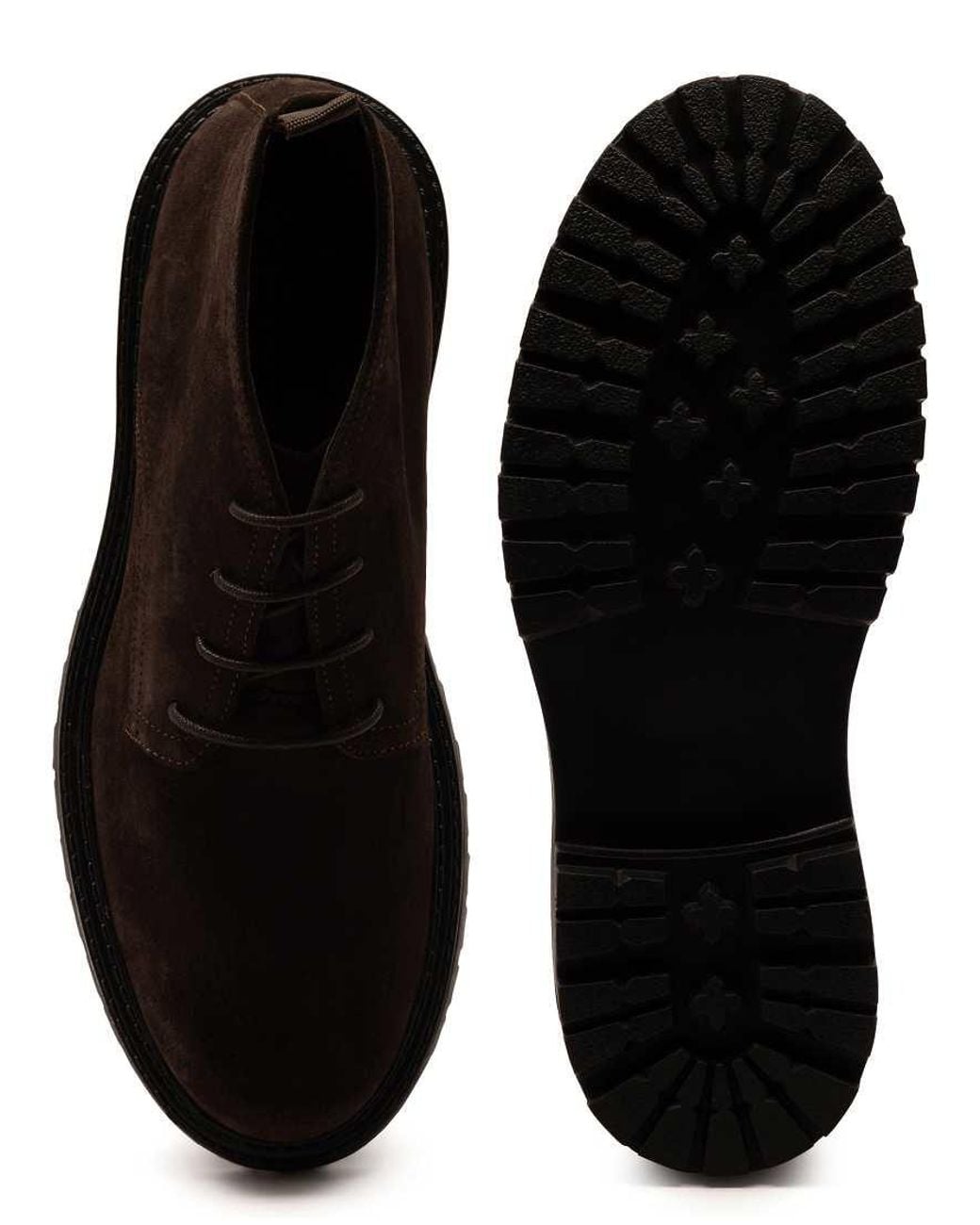OFF THE HOOK Black Axel Suede Chukka Ankle Lace-Up Boots for men