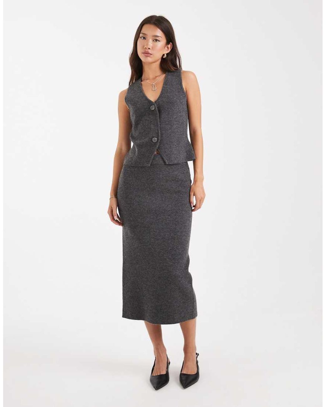Vero Moda Black Soft Knitted Waistcoat