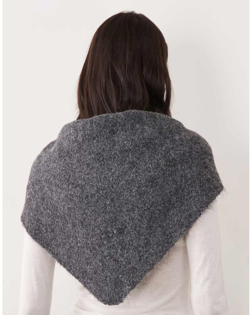ASOS Gray Large Triangle Scarf