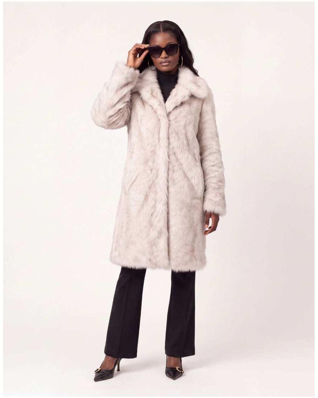 Harry Brown Natural Delphine Long Fur Coat