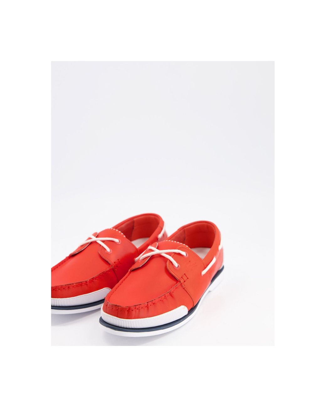Lacoste Nautic Loafers in Orange for Men | Lyst